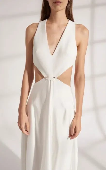 Dion Lee Transfer Suspend Dress In Ivory / White Size AU 6 photo 2