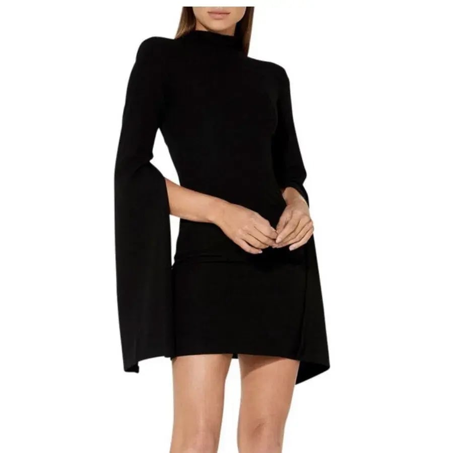 Mossman The Sense Of Mystery Mini Dress Black Size 10 photo 4
