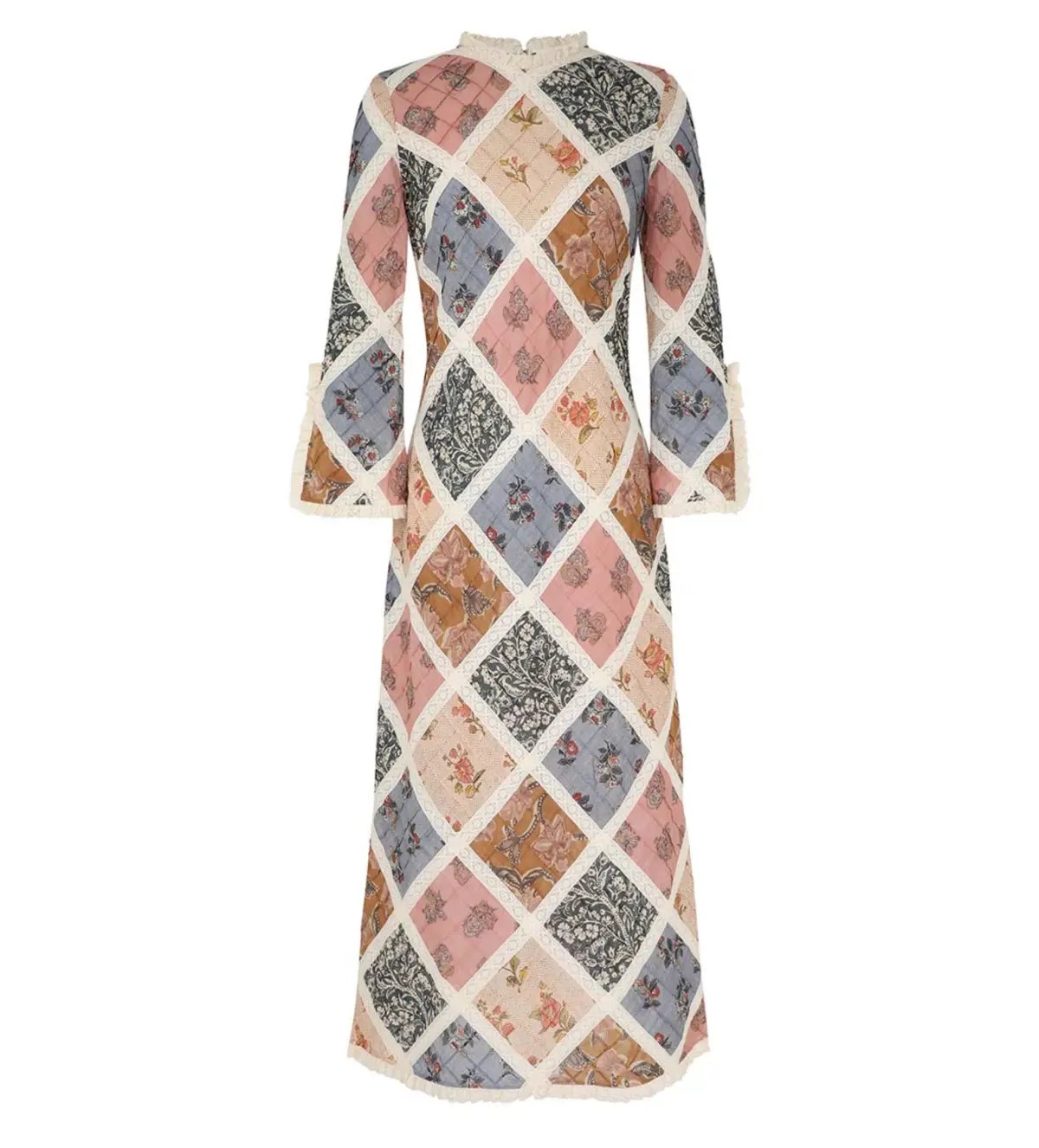 Zimmermann Tallow Lace Trim Midi Dress Multi Size 3 / Size  AU 14 photo 4