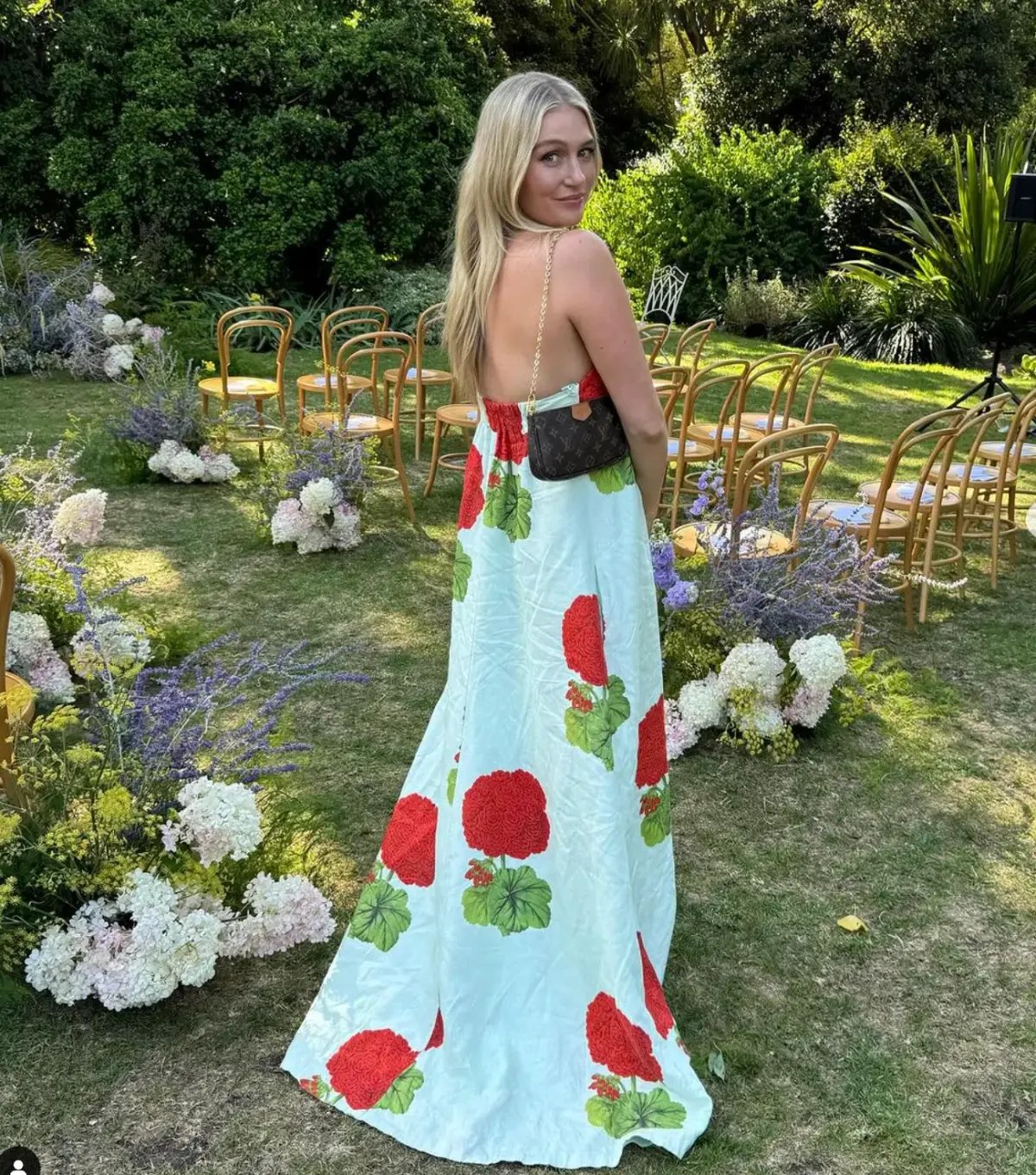 Oroton Posie Geranium Gown Sea Spray Size 6 photo 15