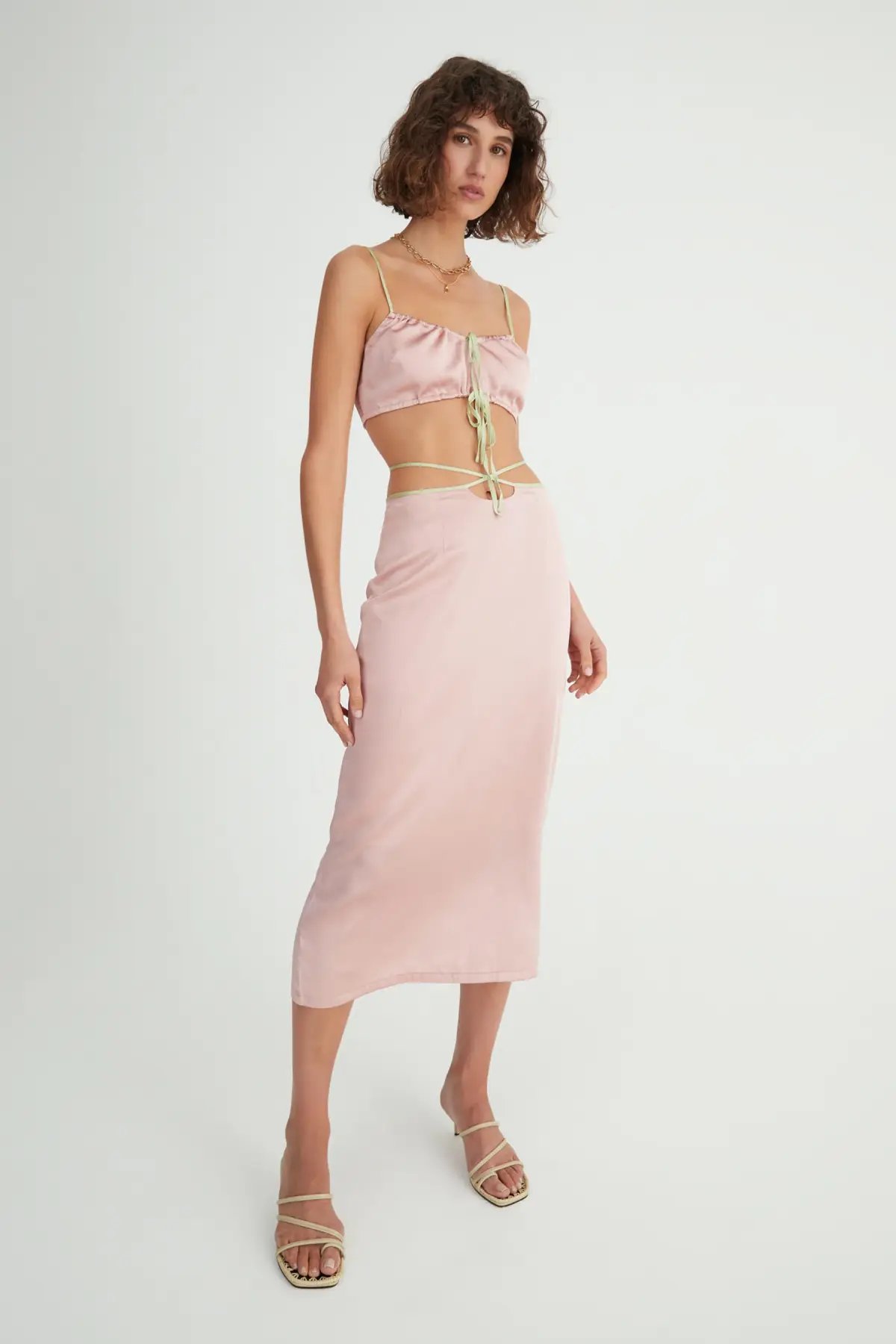 Hansen & Gretel Cali Top and Mariika Skirt Set Blush Size 8 photo 3