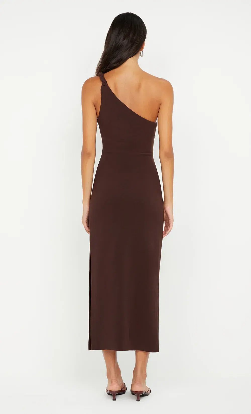 Bec & Bridge Ariven Asym Midi Dress in Dark Chocolate 10 photo 2