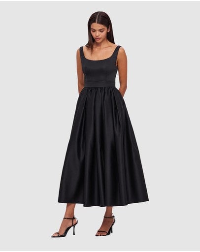 Leo Lin Colleen Midi Dress -  Ebony photo 2