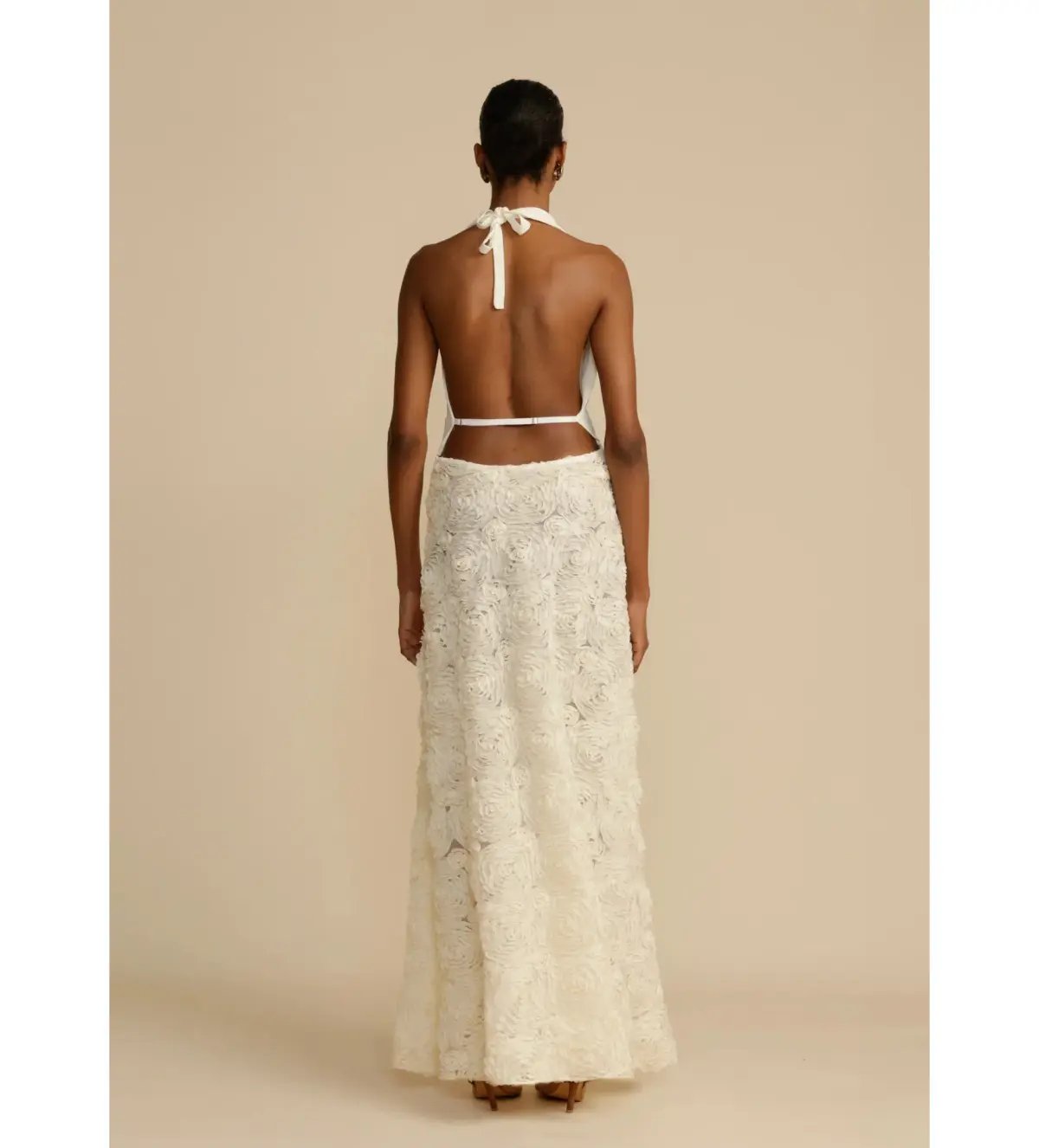 Arcina Ori Adriana Maxi Dress White Size AU 10 photo 7