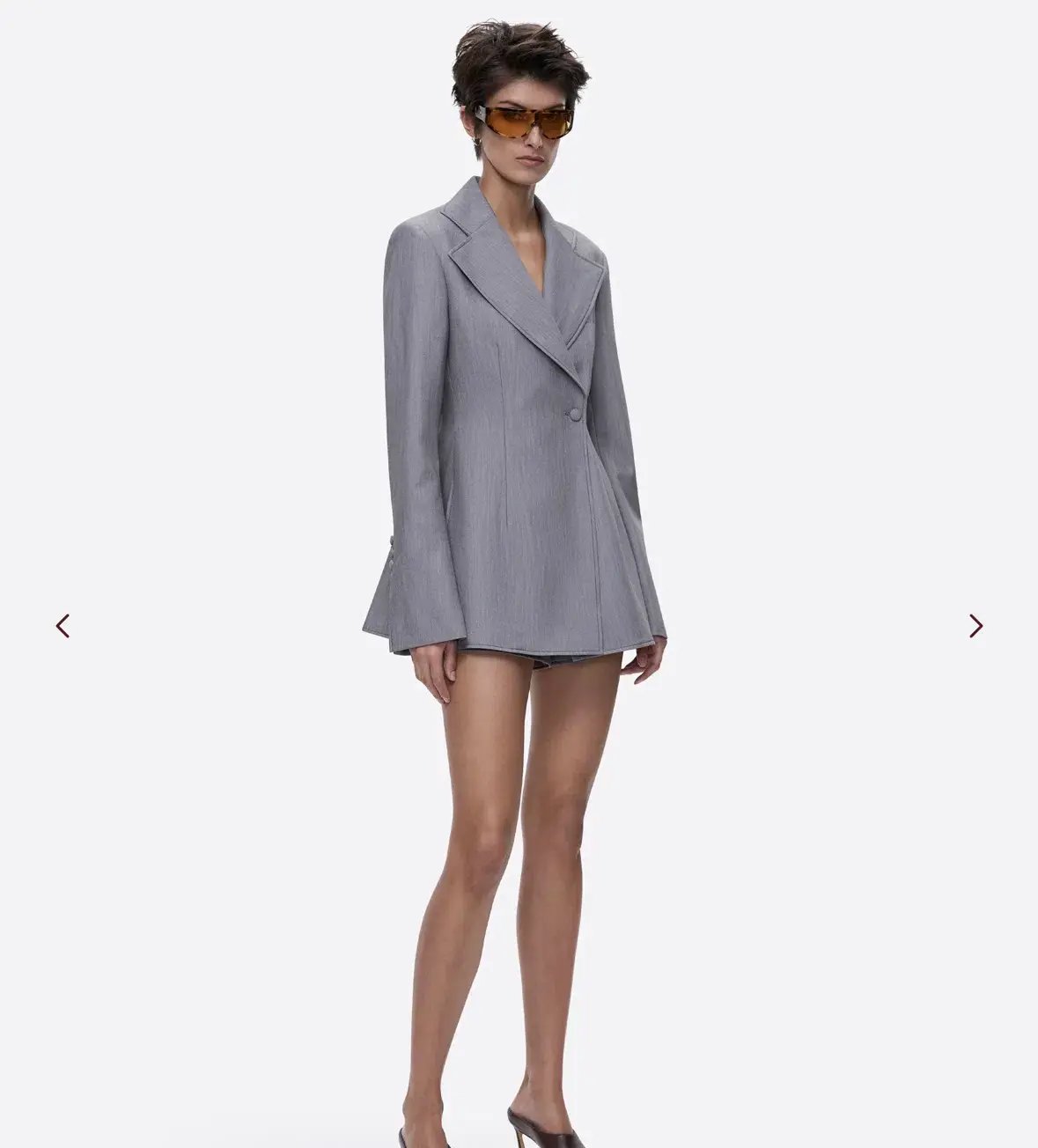 Deering Stitch Me Up Blazer & Shorts Mini Grey Size AU 14 photo 5