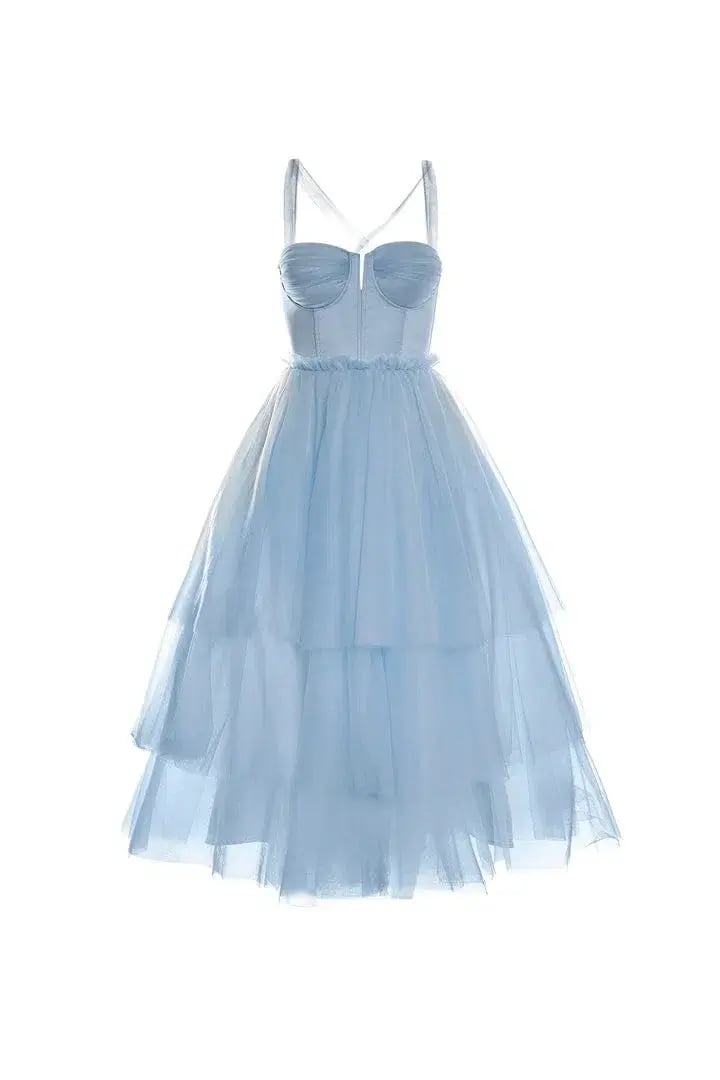 Alamour Jolie Corset Dress in Baby Blue Size S photo 9
