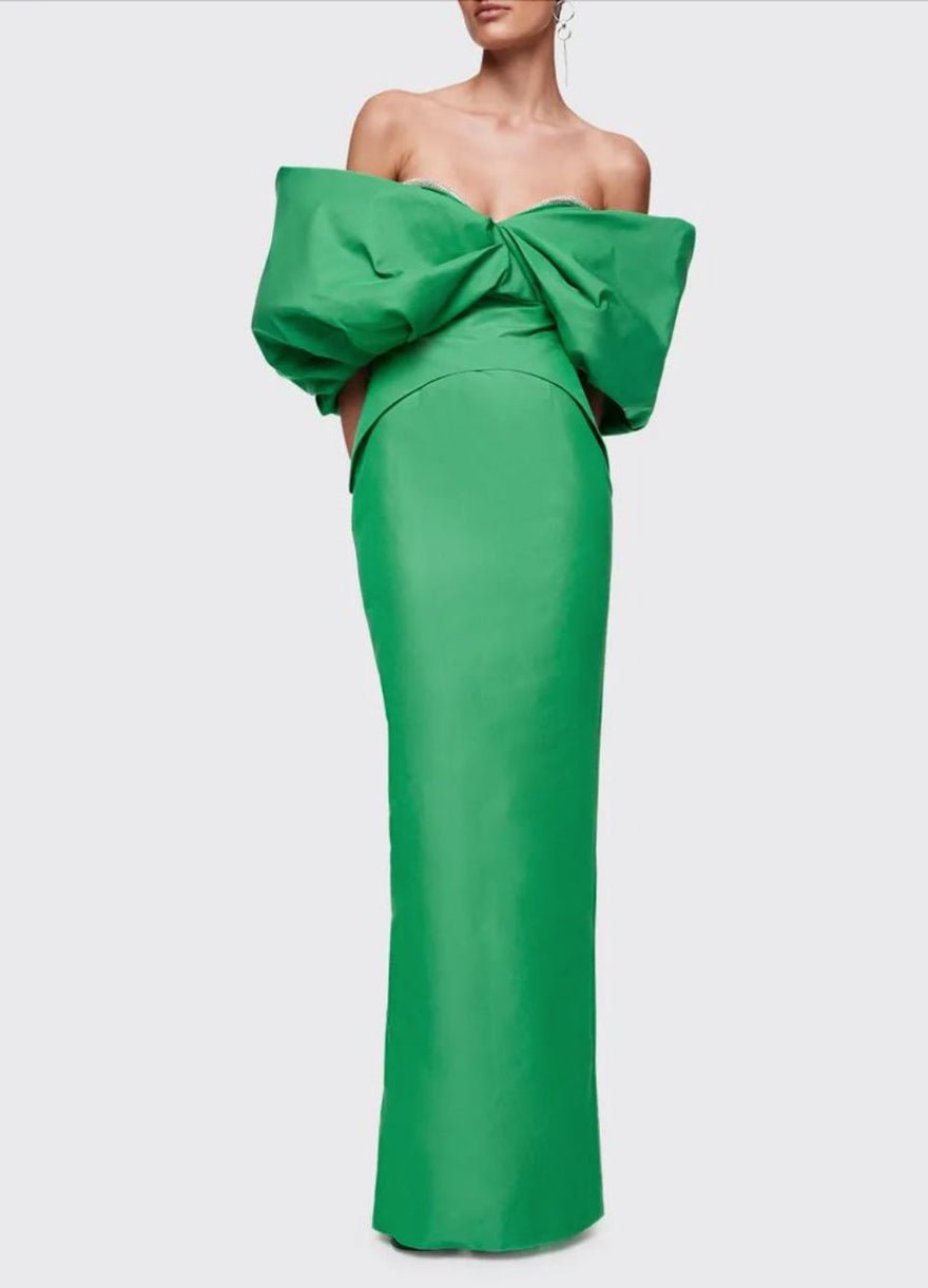 Rachel Gilbert Xavier Gown Green photo 2
