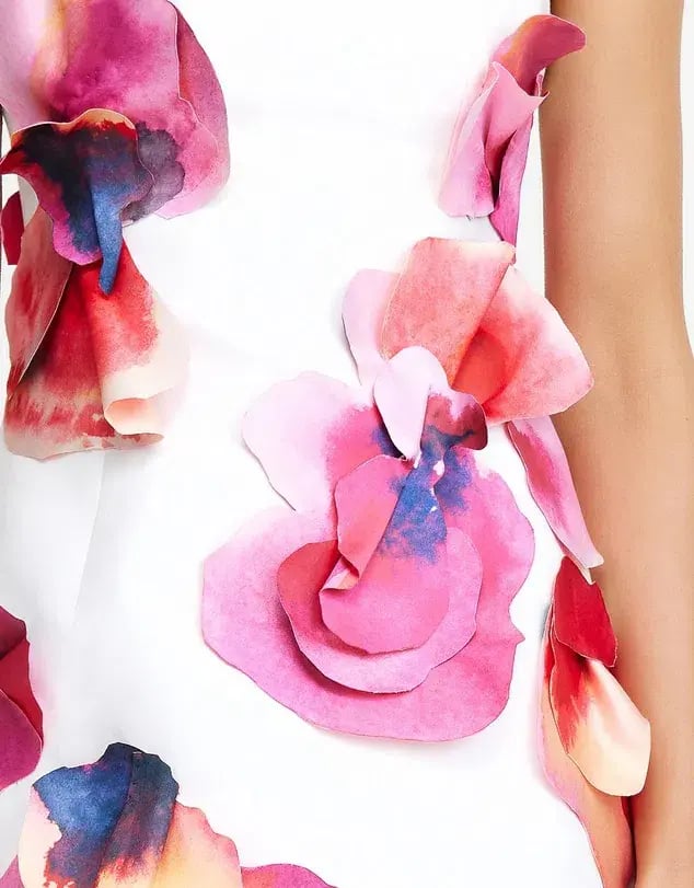 Acler Miltonrise Mini Dress White Floral Size 8 photo 4