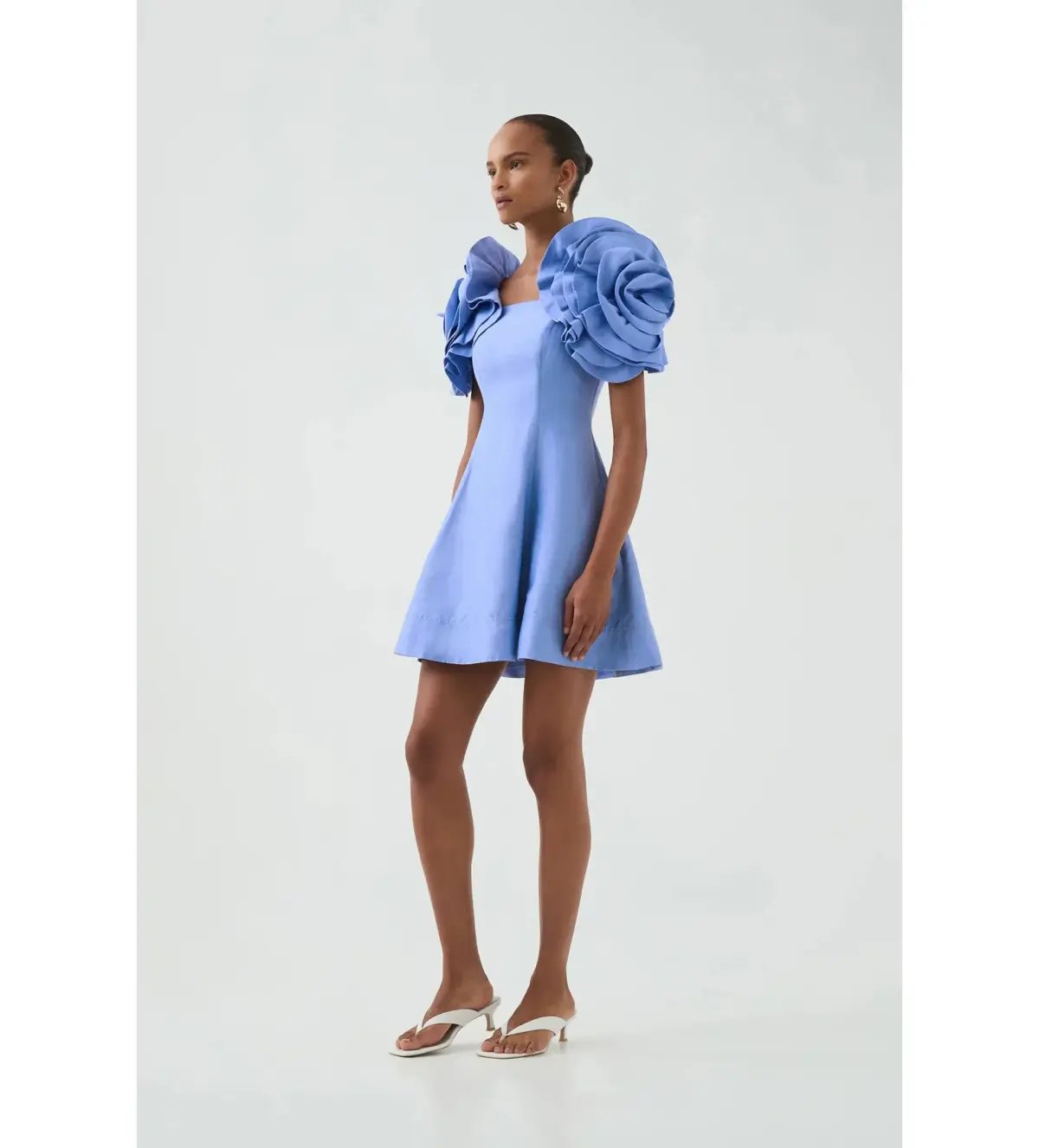 Aje Twyla Mini Dress Oyster Blue Size AU 12 photo 3