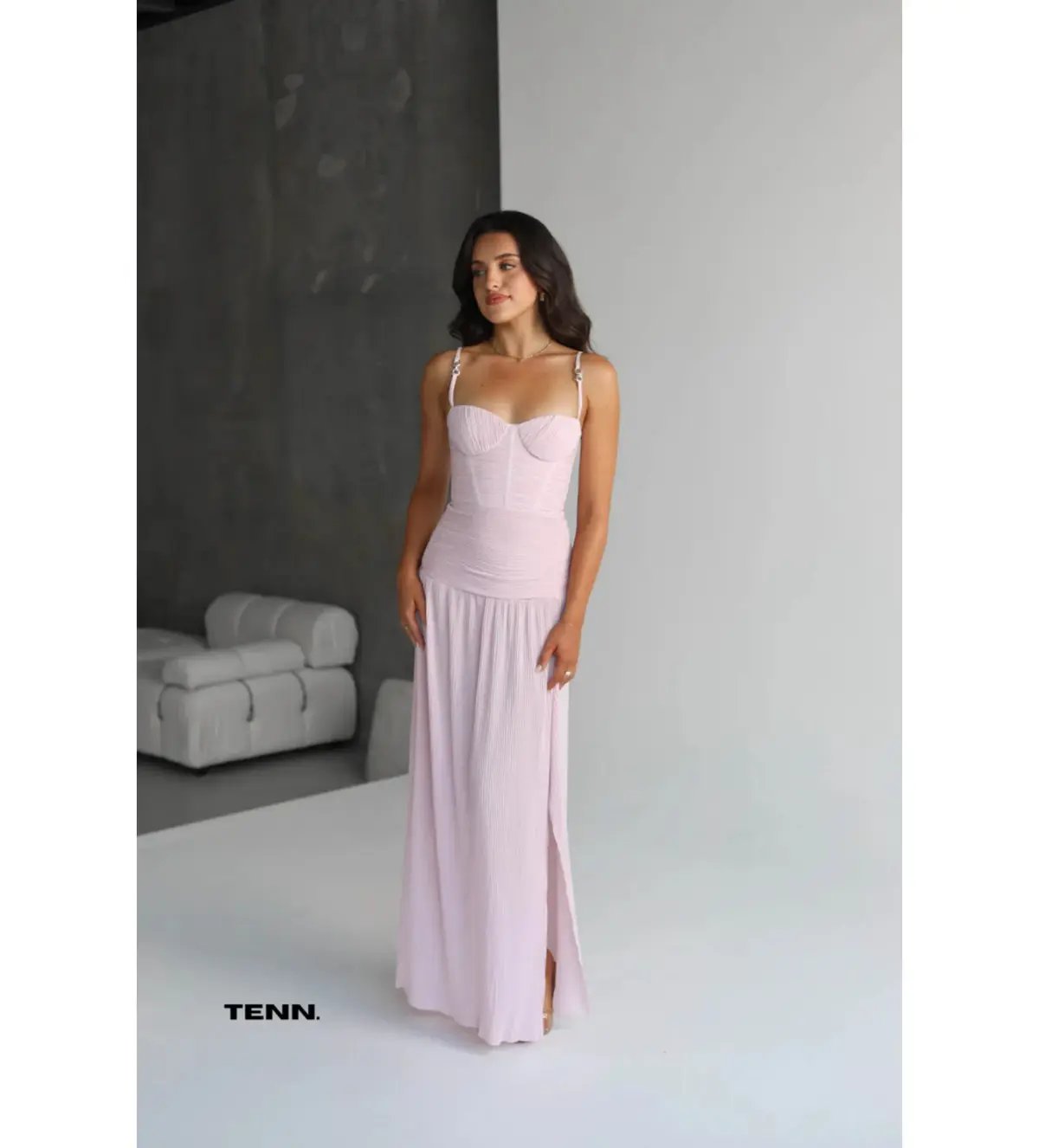 Manning Cartell Double Time Pleat Dress Hydrangea Pink Size 6 photo 2