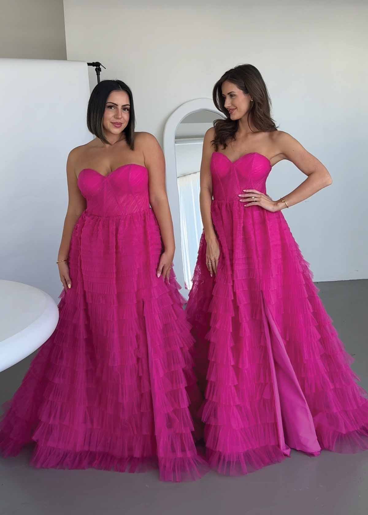 Derya Dress in Hot Pink photo 2
