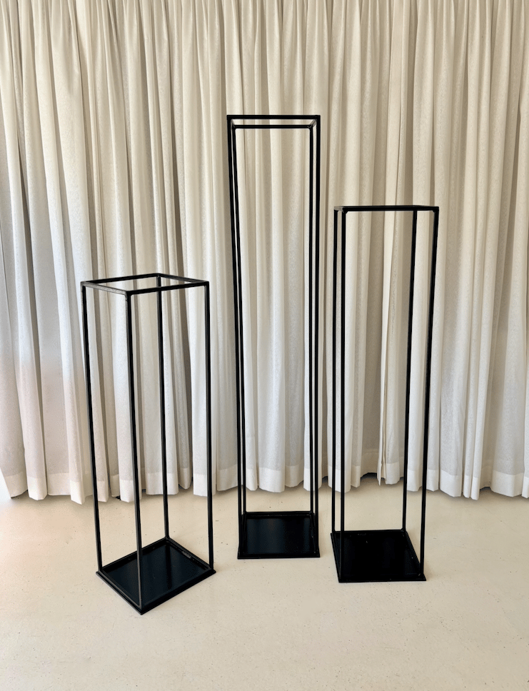 Tall Black Flower Stands 1m, 1.25m and 1.5mH photo 2