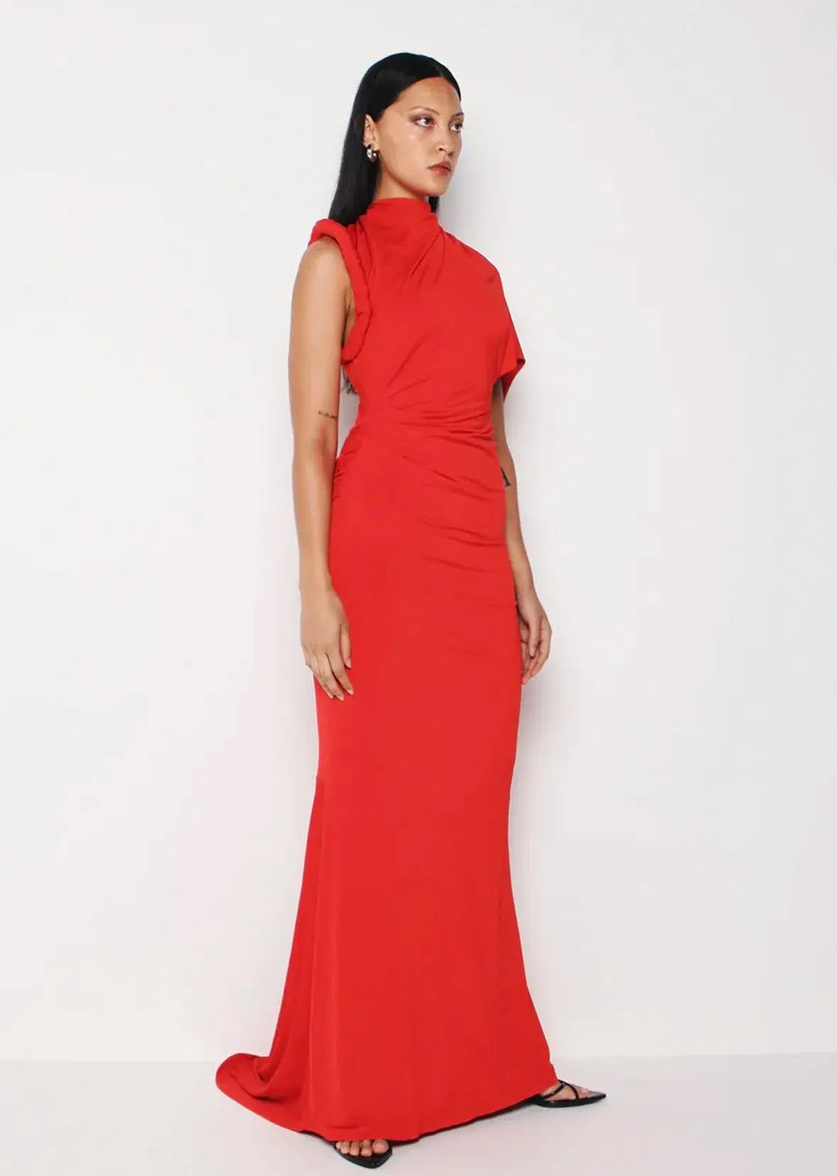 KOURH NEON MAXI DRESS RED XL photo 2