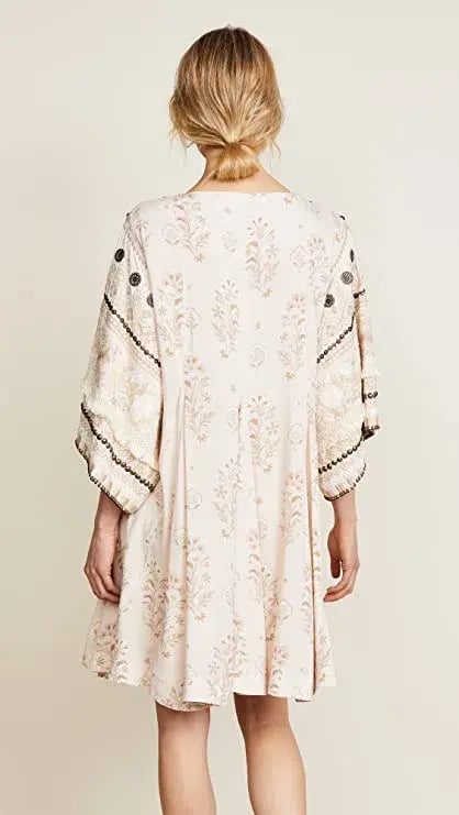 Spell Arabian Jewel Dress Cream Size 8 photo 2