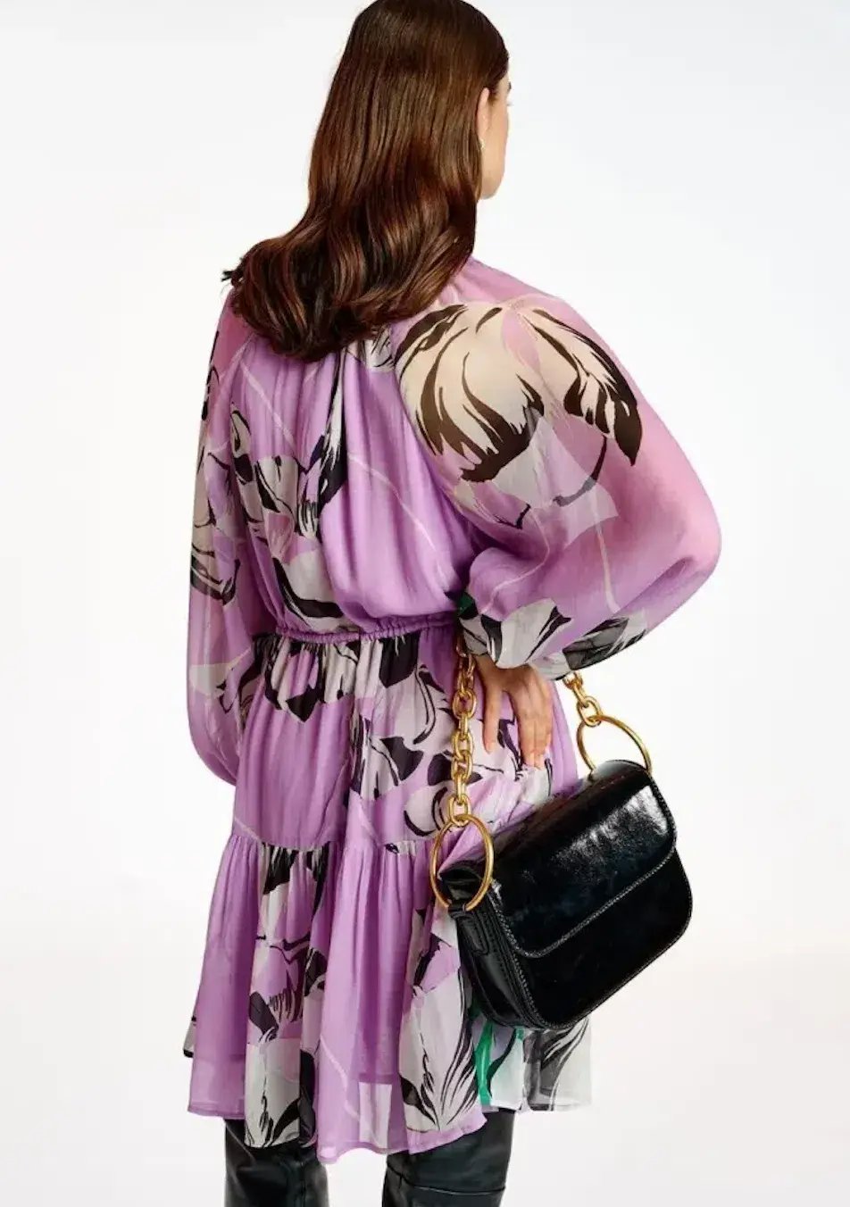 Essentiel Antwerp Aubrey Mini Dress Lilac Rain Size 10 photo 3