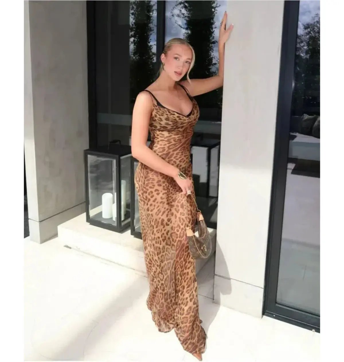 Rat & Boa Valentina Dress in Leopard Print Size M / AU 10 photo 2