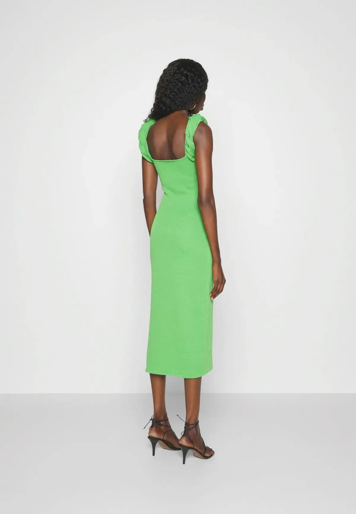Rachel Gilbert Rosetta Midi Dress Green Size 6 photo 2