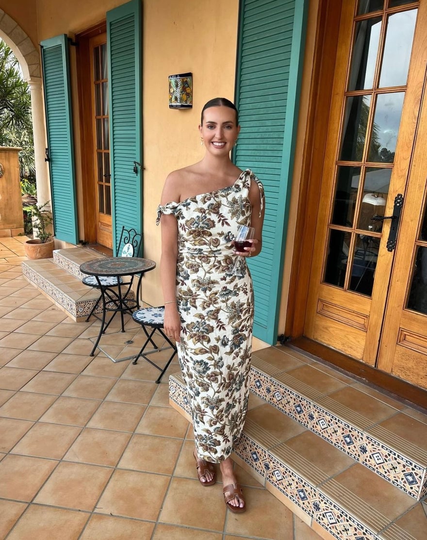 Sir The Label Eleanora Tie Shoulder Dress photo 3