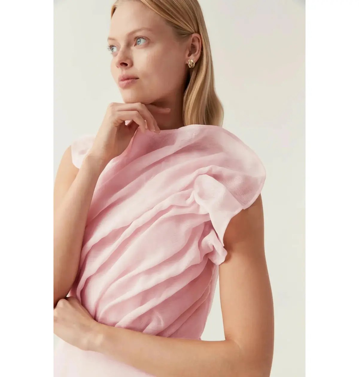Aje Genesis Midi Dress Soft Pink Size AU 14 photo 2