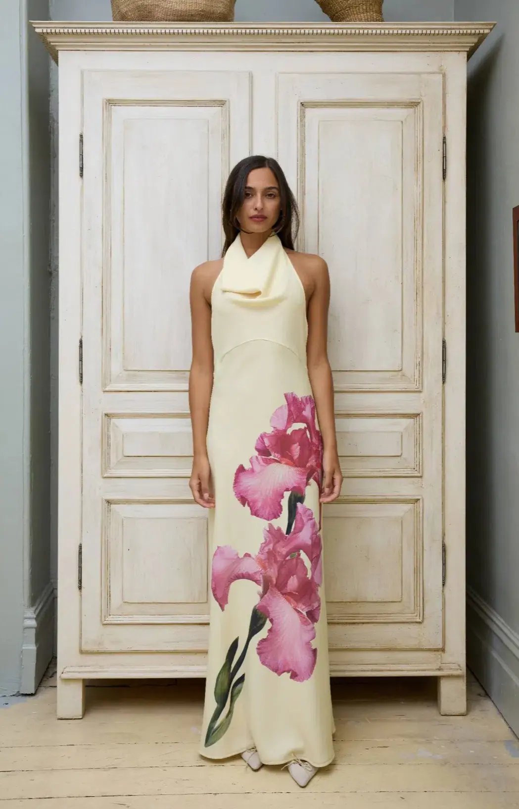 With Harper Lu Cowl Slip Dress Iris Floral Size M / AU 10 photo 4