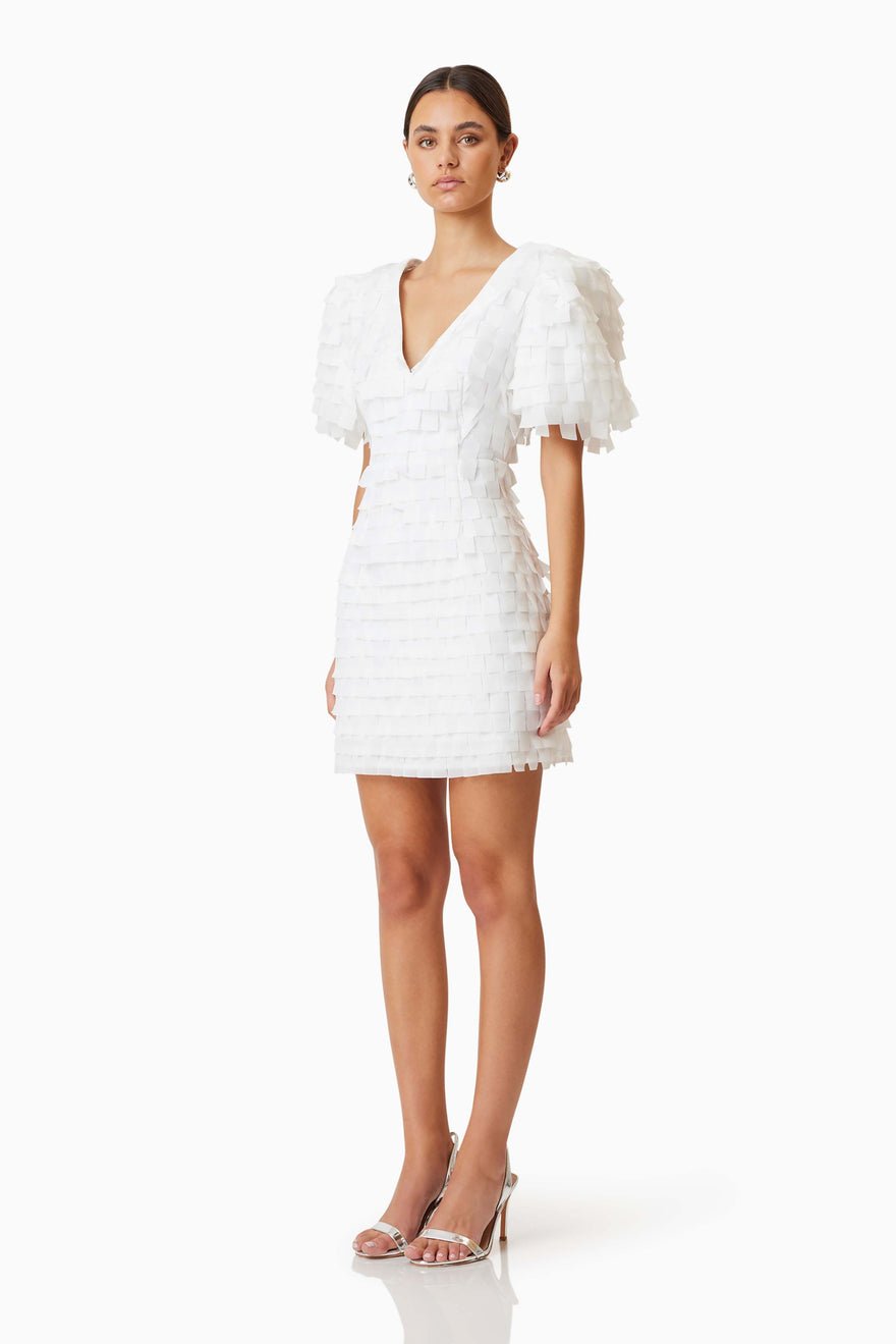Elliatt Hailey Mini Dress - White photo 3
