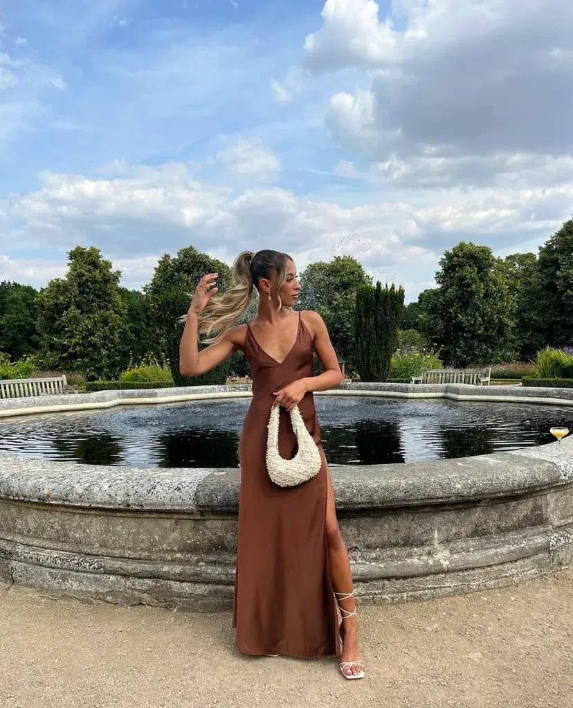 Rat & Boa Cocoa Maxi Dress  Brown Size 8 photo 2