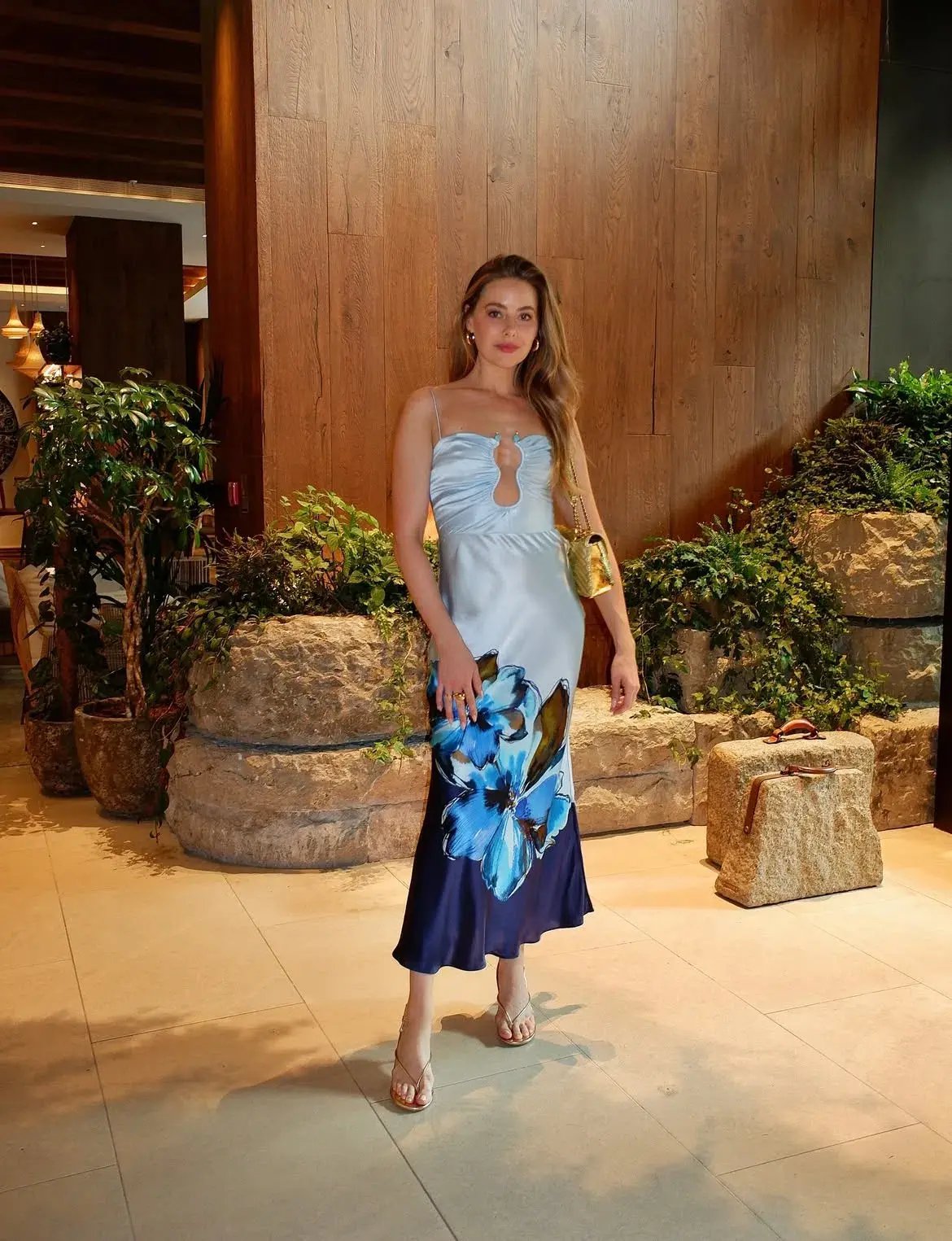 Turlington Maxi Dress in Blue photo 7