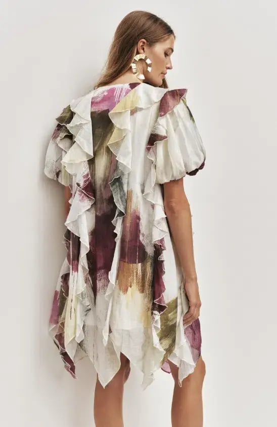 AJE Voyager Mini Dress Impressionist Size 12 photo 2