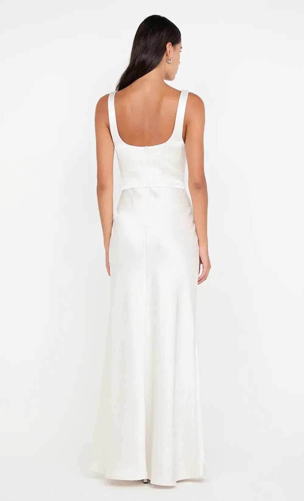 Bec And Bridge Austen Cowl Neck Maxi Dress In Ivory Size AU 10 photo 4