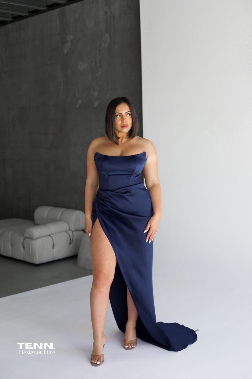 Lia Stublla Amity Gown - Dark blue photo 3