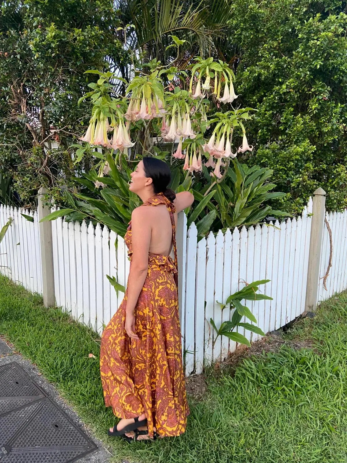 Zimmermann Tiggy Halter Long Dress Print Size 1 / Au 10 photo 3