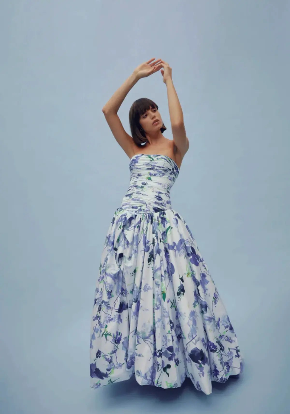 AJE Violette Bubble Hem Maxi Dress Lavenders of Provence Size 8 photo 6