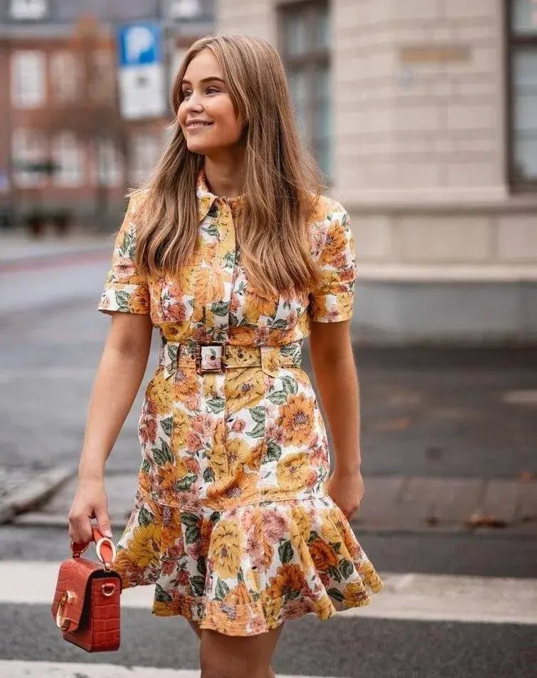 Zimmerman Poppy Belted Mini Dress Floral Size 1 / Au 10 photo 3