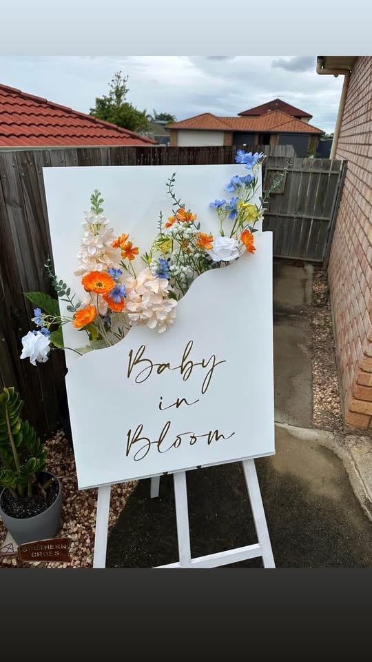 Baby shower sign hire photo 9