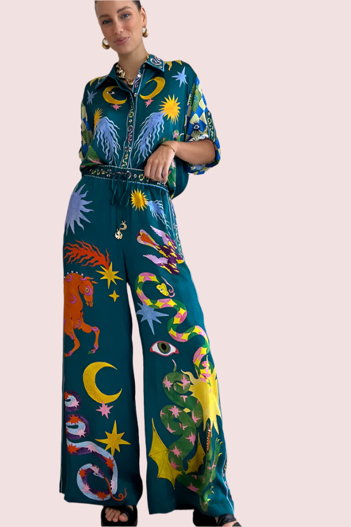 Alemais Guardian Silk Shirt and Pant Set photo 4