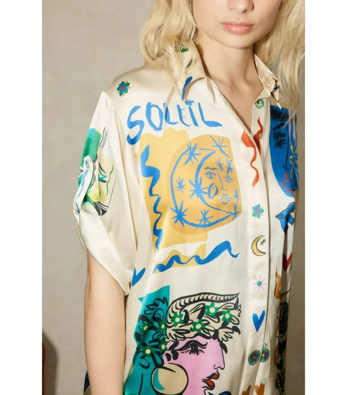 Alemais Soleil Oversized Shirt and Pants Set Print Size 12/L photo 4