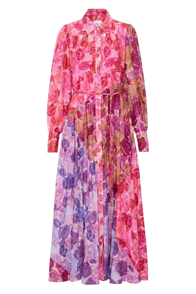 Aje Collisions Smock Maxi Dress Floral Size AU 6 photo 3