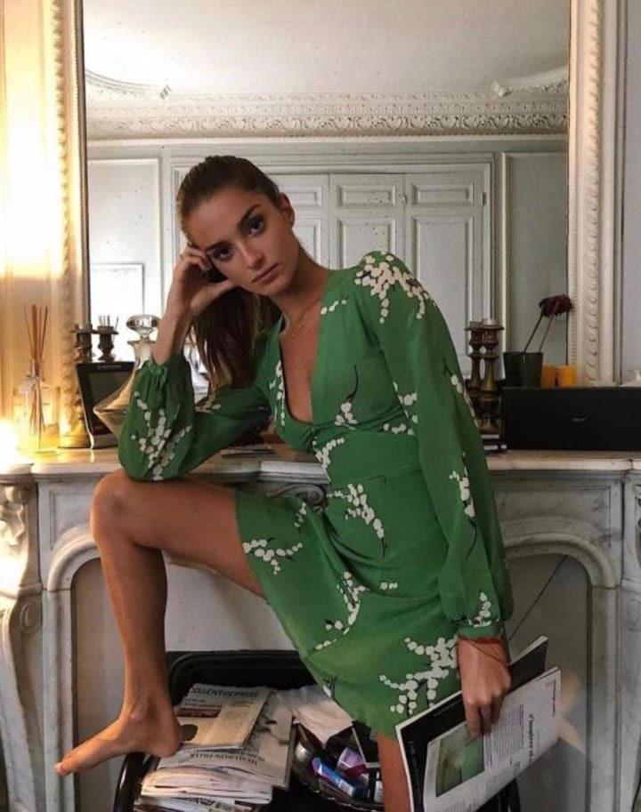 Realisation Par The Kate Dress Summer Loving Green Size 6 photo 4