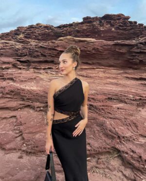 Misha Collection Jillian Lace Gown photo 8