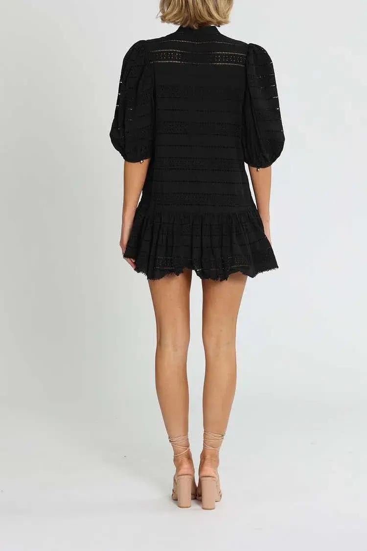 Acler Granville Dress Black Size 14 photo 3