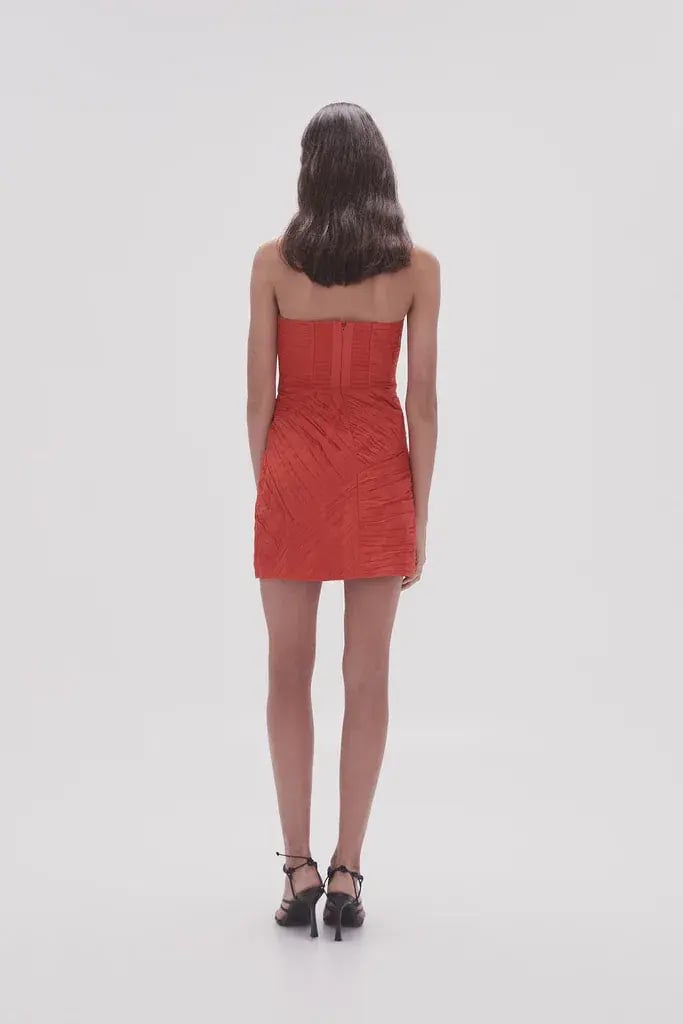Aje Anima Ruched Mini Dress Size 12 photo 5