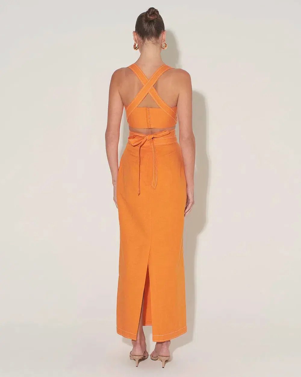 Hansen and Gretel Pepe Top and Marielle Skirt Set Orange Size 8 photo 2