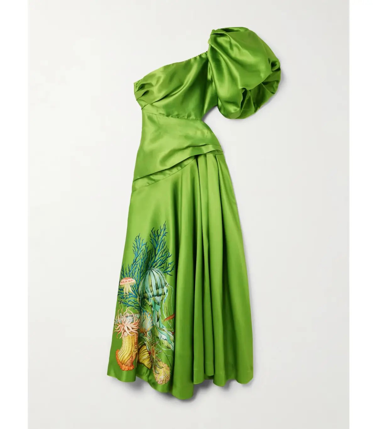 Alémais Sam Pauletto Aquatica One-shoulder Dress Green Size AU 12 photo 4