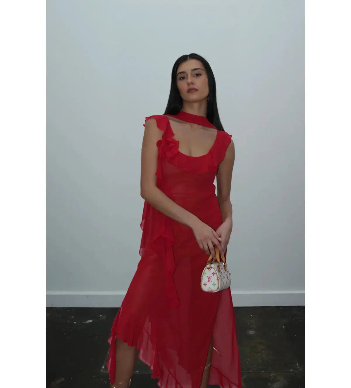 Dzo Luna Dress in Red Size S / AU 8 photo 3