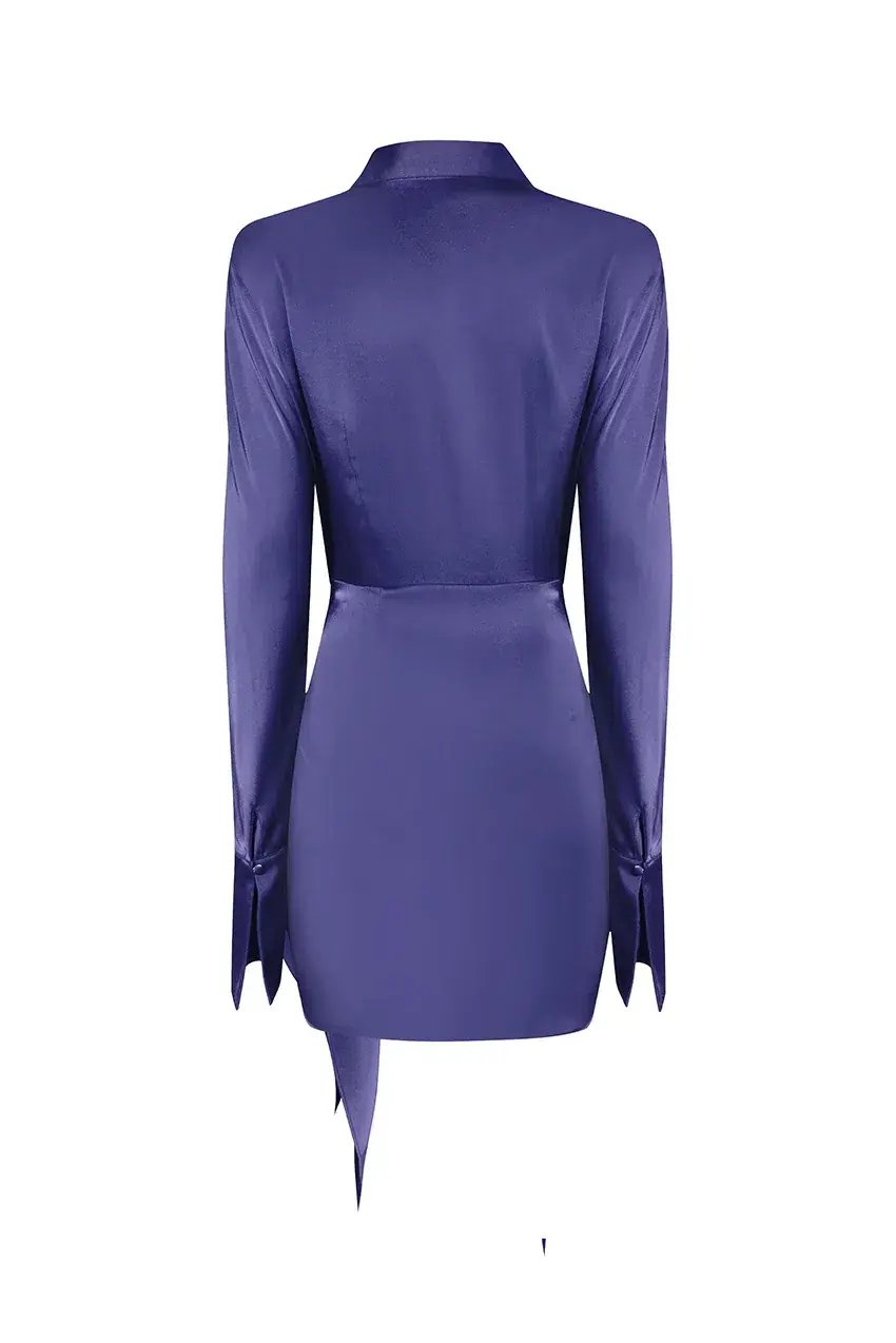Rat and Boa Alanis Dress Purple Size S photo 3