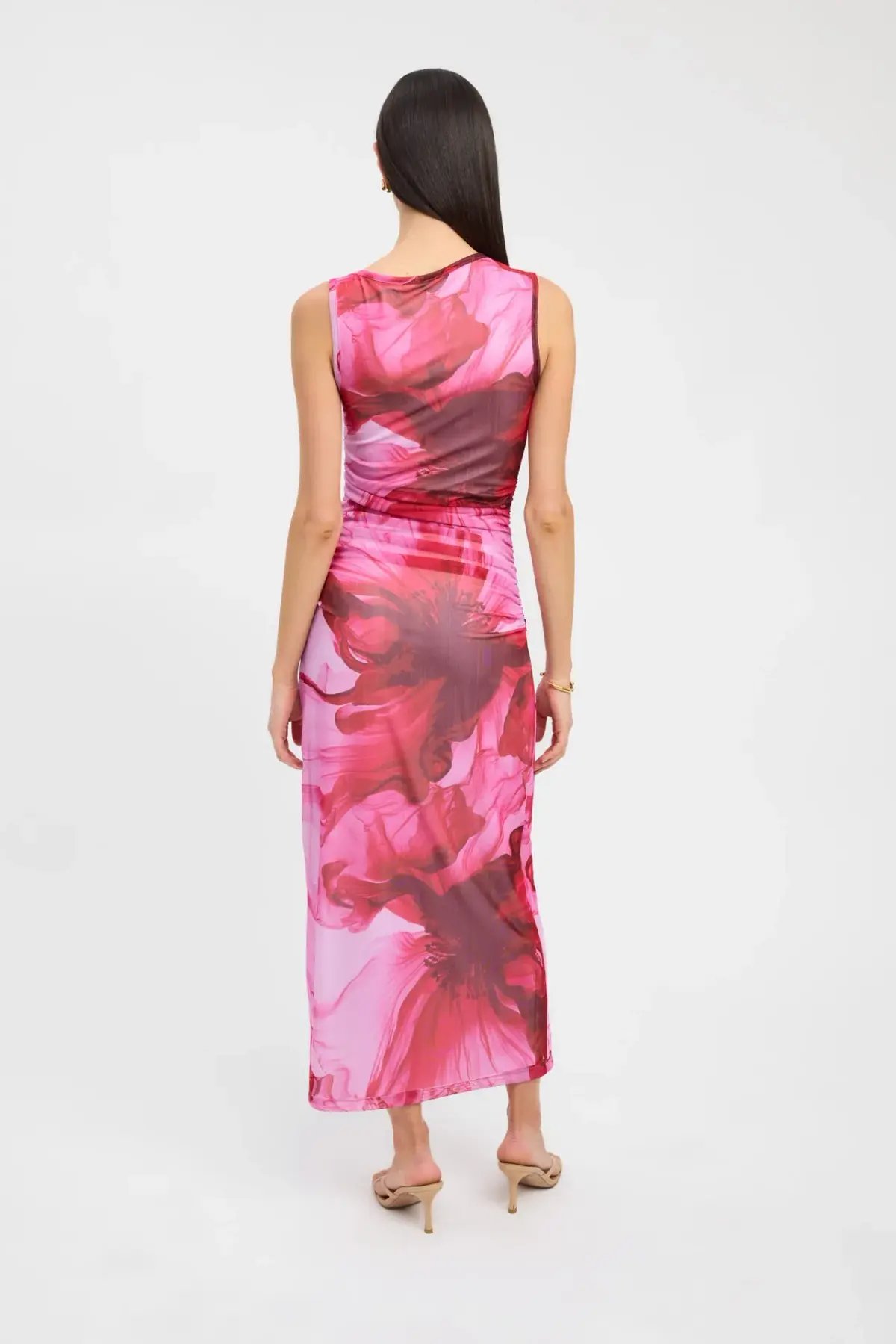 Kookai Rosalia Midi Dress Pink Size 8 photo 3