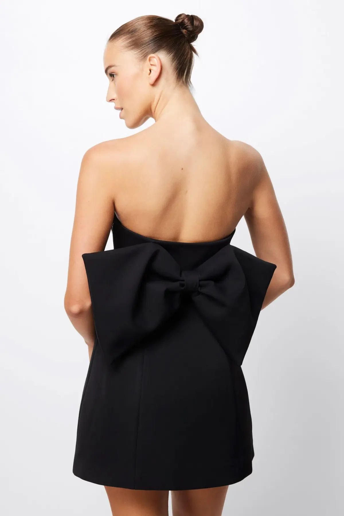 Mossman Wistful Strapless Mini Dress Black Size 6 photo 3