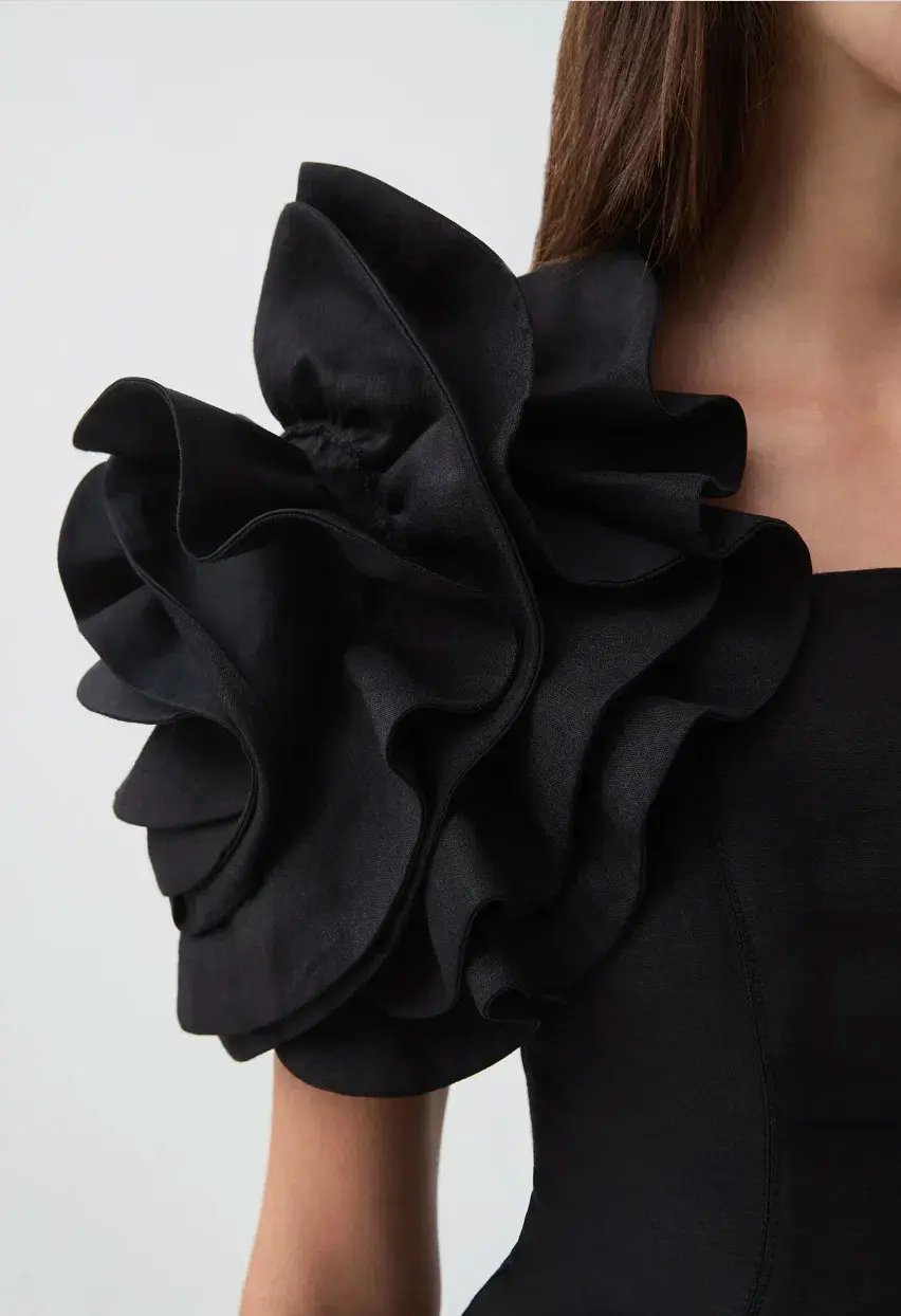 Aje Twyla Mini Dress in Black Size AU 8 photo 3