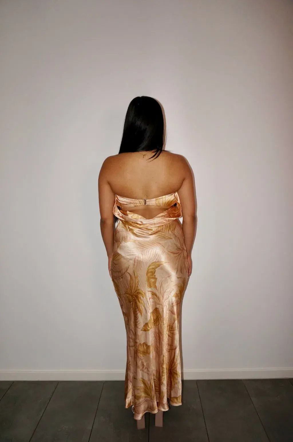 Bec and Bridge Dust Palms Strapless Maxi Dress Dust Palms Print Size 10 photo 3