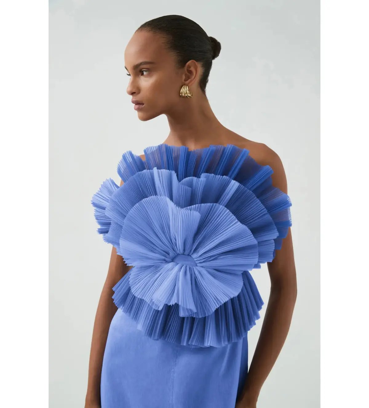 Aje Kira Midi Dress Ocean Wave Size 10 photo 4